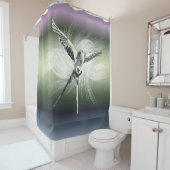 Rideaux De Douche Jeu de plateau inspirée Wingspan Gamer Pastel (En situation)