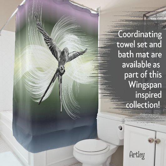 Rideaux De Douche Jeu de plateau inspirée Wingspan Gamer Pastel