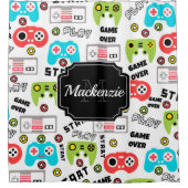 Rideaux De Douche Jeu vidéo Retro (Devant)