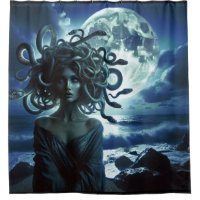 Jeune Méduse jolie par la Lune et l'Océan