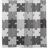 Rideaux De Douche Jigsaw Puzzle Gris Tons (Devant)