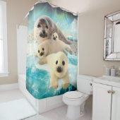 Rideaux De Douche Joints gris (En situation)