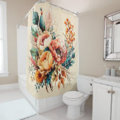 Rideaux De Douche Joli bouquet de chute de boho (En situation)