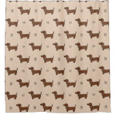 Rideaux De Douche Joli chien teckel (Devant)