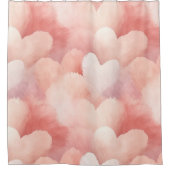Rideaux De Douche Joli Coeur rose (Devant)