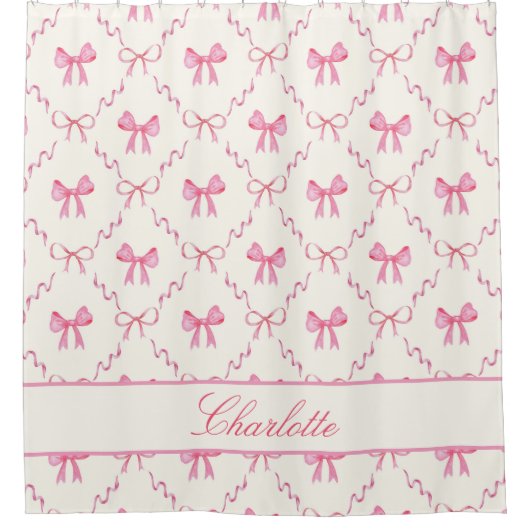 Rideaux De Douche Joli cou rose (Devant)