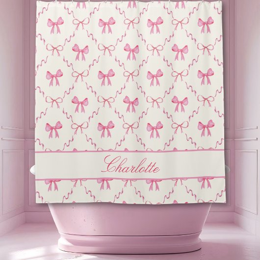 Rideaux De Douche Joli cou rose