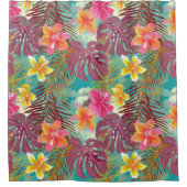 Rideaux De Douche Joli hibiscus peint tropical (Devant)