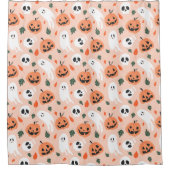 Rideaux De Douche Joli Jack-O-Lanterne et Motif fantôme (Devant)