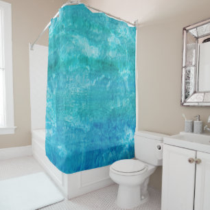 Rideaux De Douche Joli Motif bleu turquoise