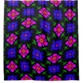 Rideaux De Douche Joli Motif de fleurs roses (Devant)