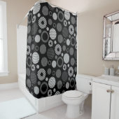Rideaux De Douche Joli motif géométrique décoratif accrocheur (En situation)