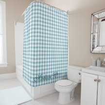 Joli motif gingham bleu poussiéreux