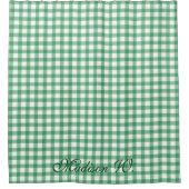 Rideaux De Douche Joli motif gingham vert pastel (Devant)