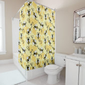 Rideaux De Douche Joli petit motif abeilles (En situation)