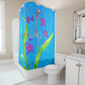 Rideaux De Douche Joli petit orchidée (En situation)