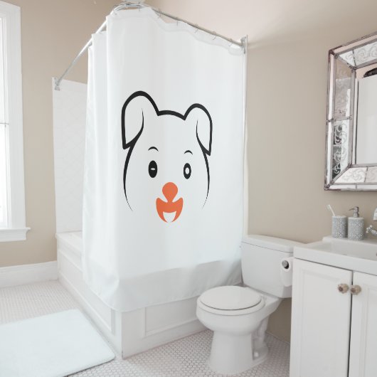 Rideaux De Douche Joli rose (En situation)