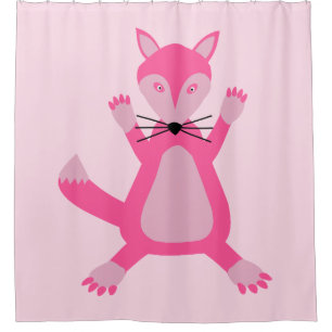 Rideaux De Douche Joli rose Baby Girl Fox
