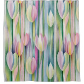 Rideaux De Douche Joli tulipes pastel motif (Devant)