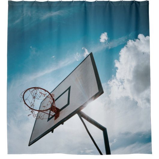 Rideaux De Douche Jolie conception de basket-ball (Devant)