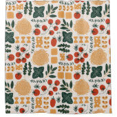 Rideaux De Douche Jolie décoration fleurie qui attire l'attention (Devant)