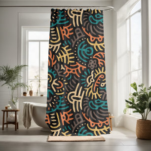Rideaux De Douche Jolie décoration motif moderne et accrocheuse