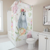 Rideaux De Douche Jolie fille Penguin Cadeau d'anniversaire, Pingoui (En situation)