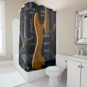 Rideaux De Douche Jolie guitare (En situation)