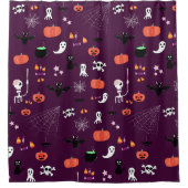 Rideaux De Douche Jolie Halloween créatif et effrayant (Devant)