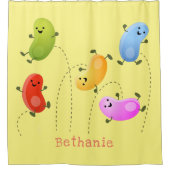 Rideaux De Douche Jolie jellybeans bondissant dessin animé (Devant)