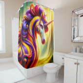 Rideaux De Douche Jolie licorne (En situation)