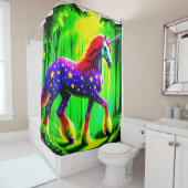 Rideaux De Douche Jolie licorne (En situation)