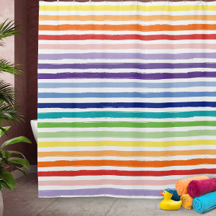 Rideaux De Douche Jolie salle de bain Motif arc-en-ciel