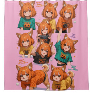 Rideaux De Douche Jolies Filles Renard Anime