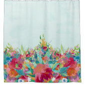 Rideaux De Douche Jolies fleurs d'aquarelle (Devant)