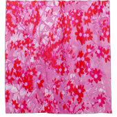 Rideaux De Douche Jolies Fleurs Rouges (Devant)