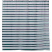 Rideaux De Douche Jolies rayures gris bleu (Devant)