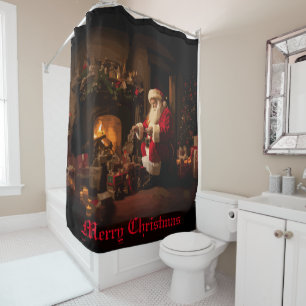 Rideaux De Douche Jolly Old Saint Nick