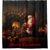 Rideaux De Douche Jolly Old Saint Nick (Devant)