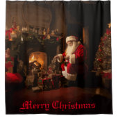 Rideaux De Douche Jolly Old Saint Nick (Devant)