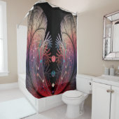 Rideaux De Douche Jonglage Abstrait Art moderne Imaginaire fractal (En situation)