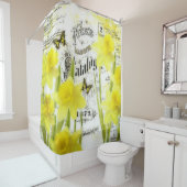 Rideaux De Douche Jonquilles anciennes (En situation)