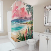 Rideaux De Douche Jortes de sable (En situation)