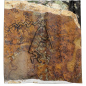Rideaux De Douche Joueur de flute Petroglyph (Devant)