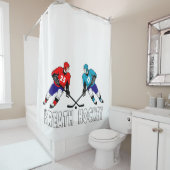 Rideaux De Douche Joueurs de hockey (En situation)
