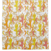 Rideaux De Douche Joyeuse Danse Yoga Girls (Devant)