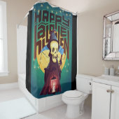 Rideaux De Douche Joyeuse mort d'Halloween (En situation)