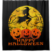 Rideaux De Douche Joyeuse Sorcière Halloween dans la chambre (Devant)