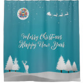 Rideaux De Douche Joyeux et heureux (Devant)