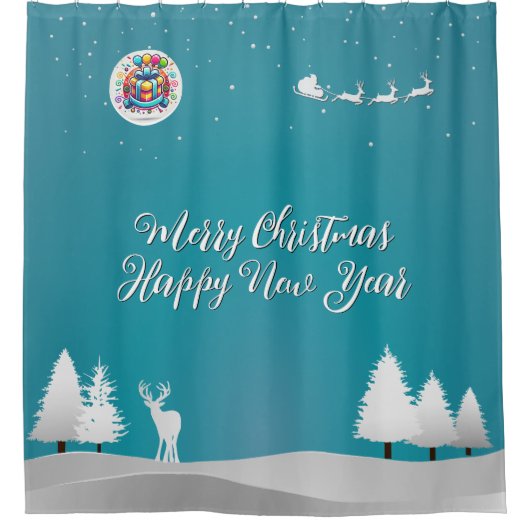 Rideaux De Douche Joyeux et heureux (Devant)